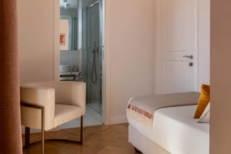 Alcova con letto singolo in Suite, zona notte riservata ideale per famiglie - Hotel Fori Imperiali, BZAR hotels a Roma